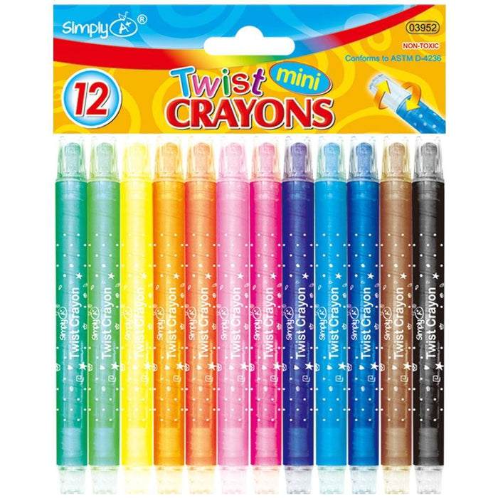 12 Color Twist Crayons 24/pack