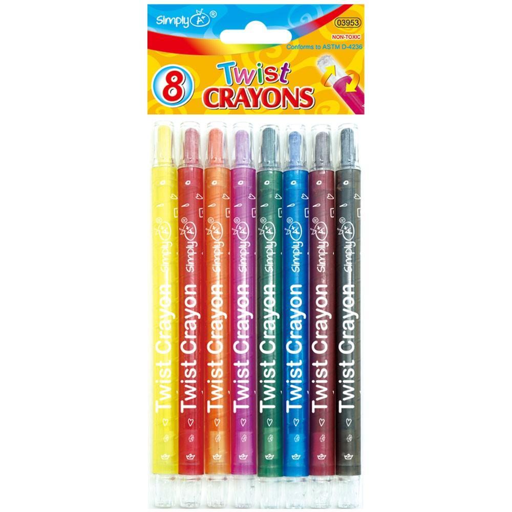 8 Color Twist Crayons 24/pack — TGP